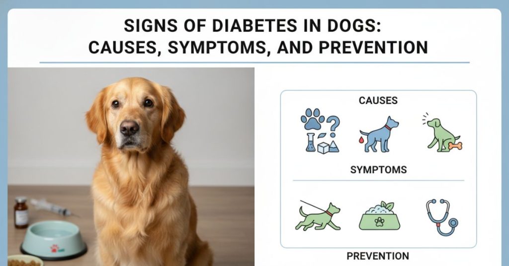 Signs of Diabetes in Dogs Causes, Symptoms, and Prevention