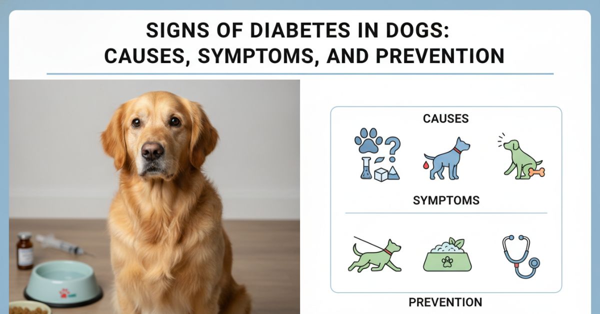 Signs of Diabetes in Dogs Causes, Symptoms, and Prevention