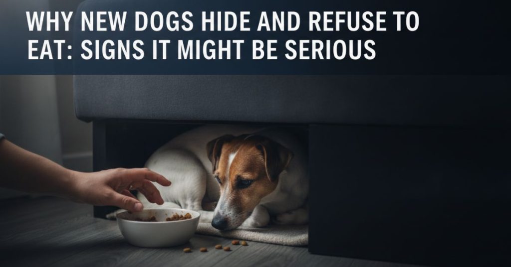 Why New Dogs Hide and Refuse to Eat