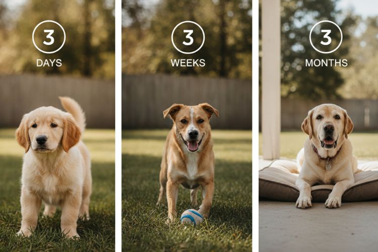 the 3 3 3 Rule for Dogs