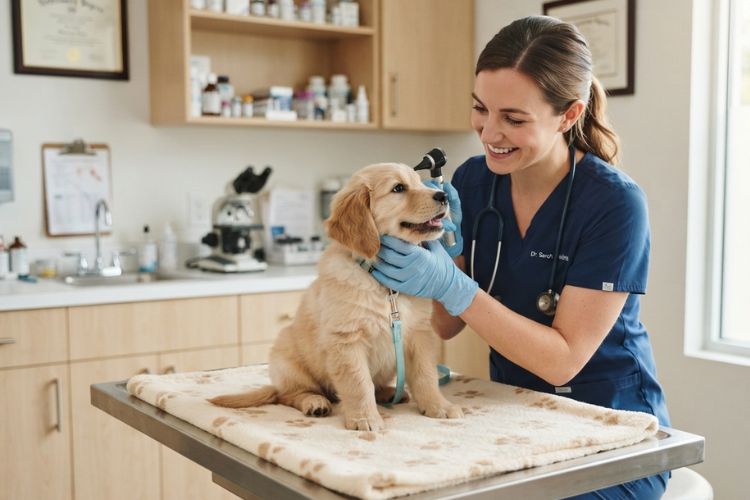 Puppy's First Vet Visit